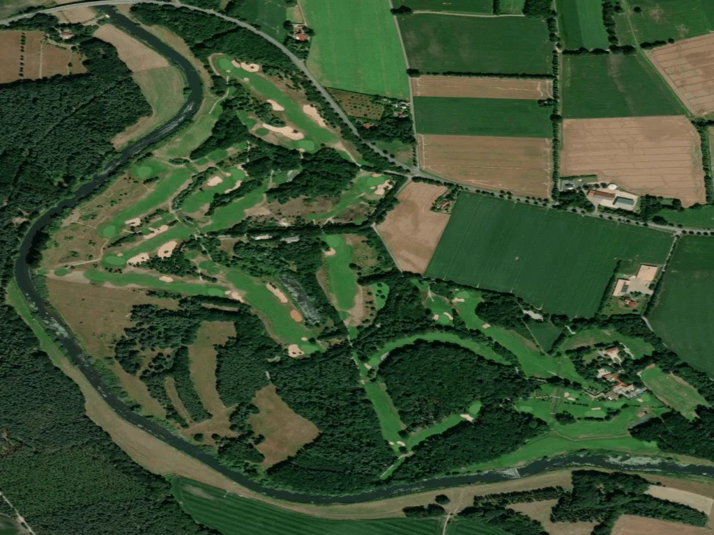 Letecký pohled na Golfclub Emstal e.V.