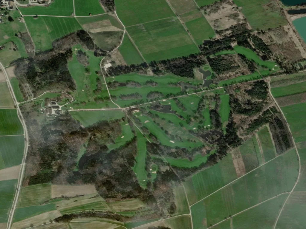 Letecký pohled na Golf Club Schloß Klingenburg e.V.