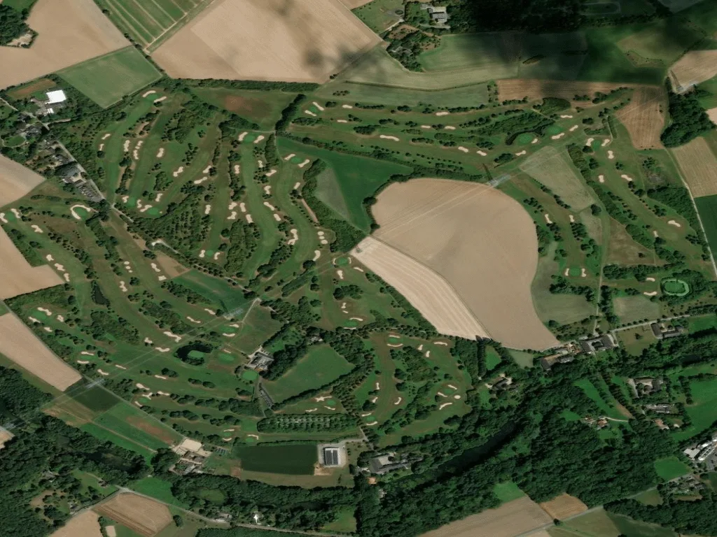 Letecký pohled na Golfplatz Niep