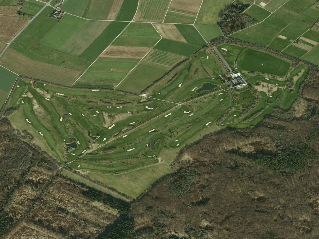 Letecký pohled na Golfclub Römerhof
