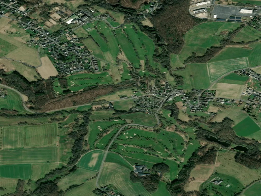 Letecký pohled na Golfclub Waldbrunnen