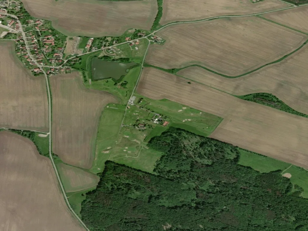 Letecký pohled na Golf Club Na Vrších