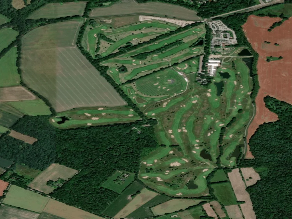 Letecký pohled na Golf Gut Glinde