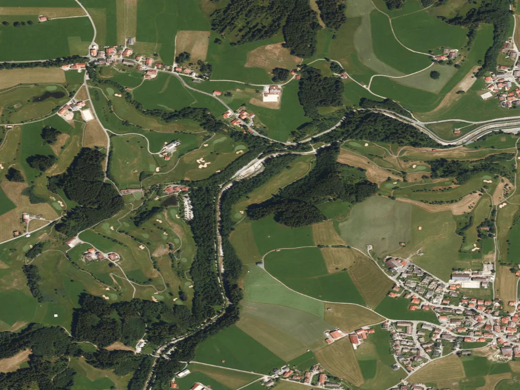 Letecký pohled na Golfresort Sonnenalp - Golfplatz Oberallgäu