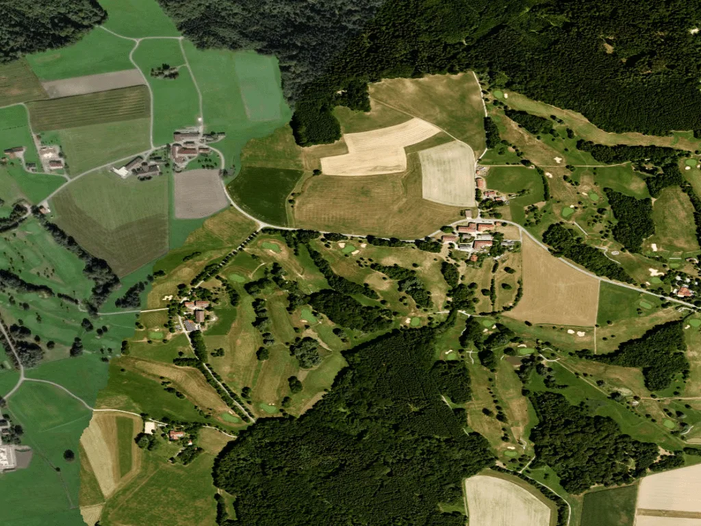 Letecký pohled na Golf Club Ebersberg