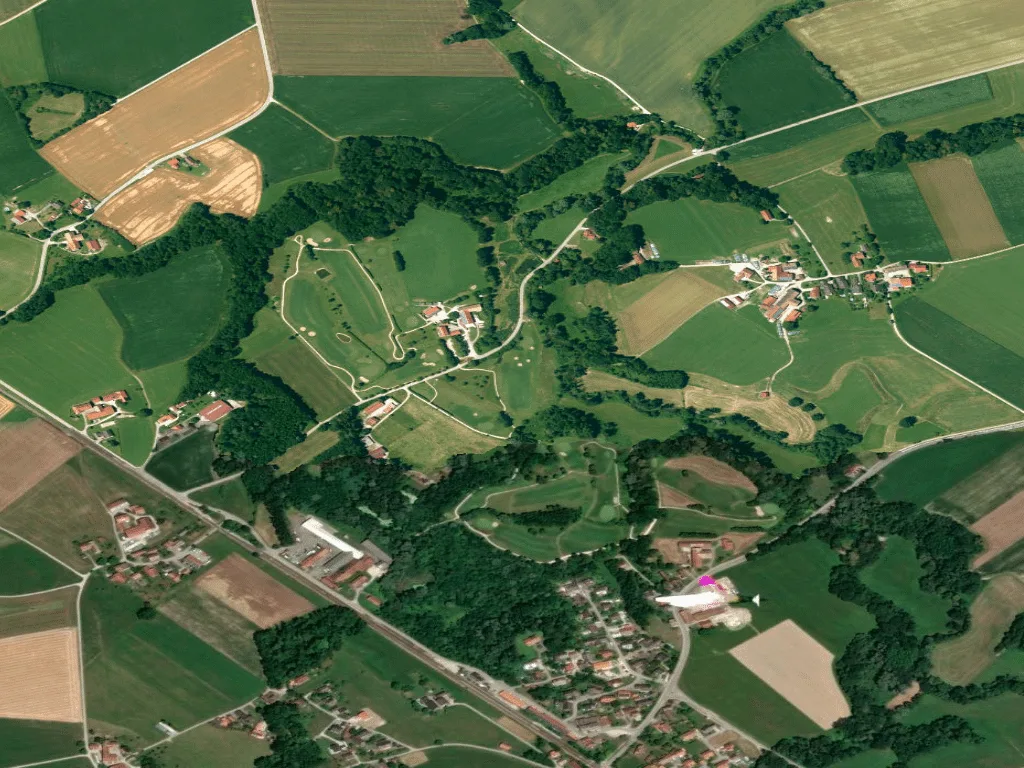 Letecký pohled na Golfclub Anthal - Waginger See