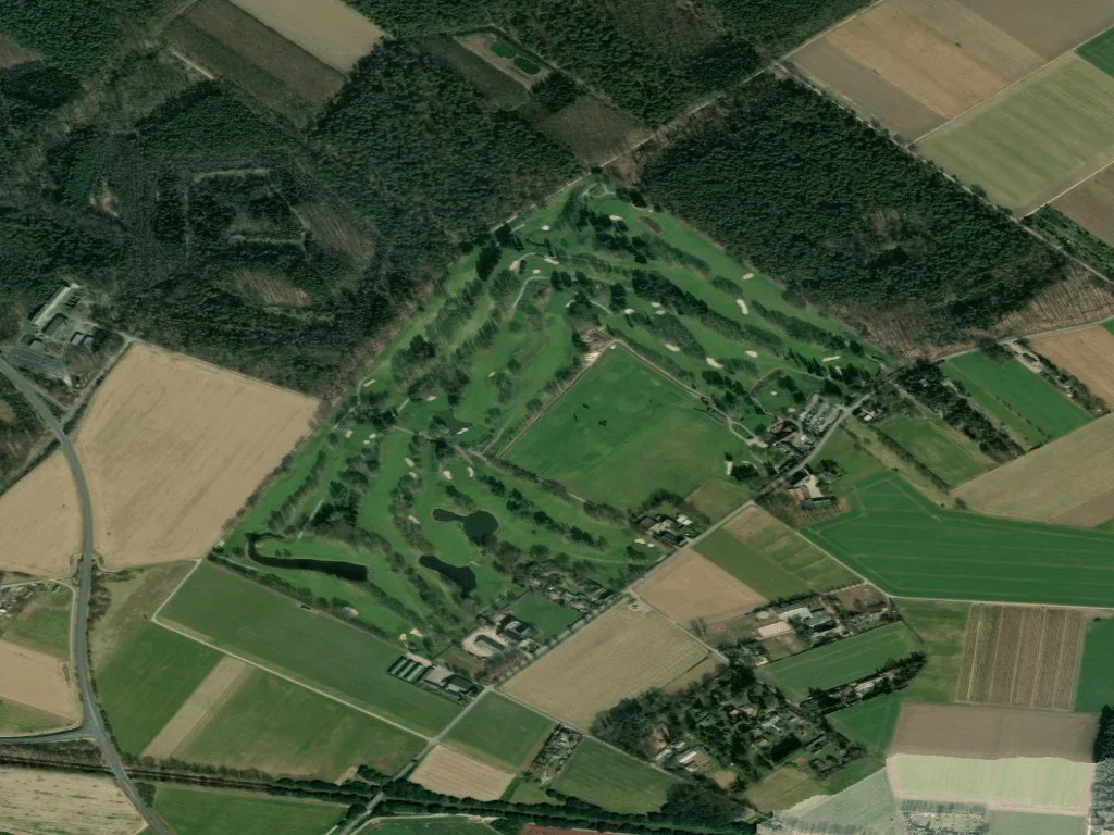 Letecký pohled na Golf- und Landclub Schmitzhof