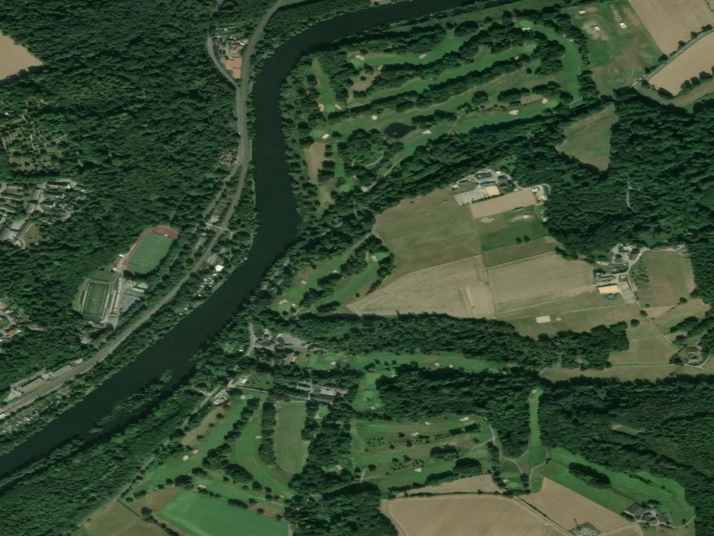 Letecký pohled na Golf-Club Haus Oefte