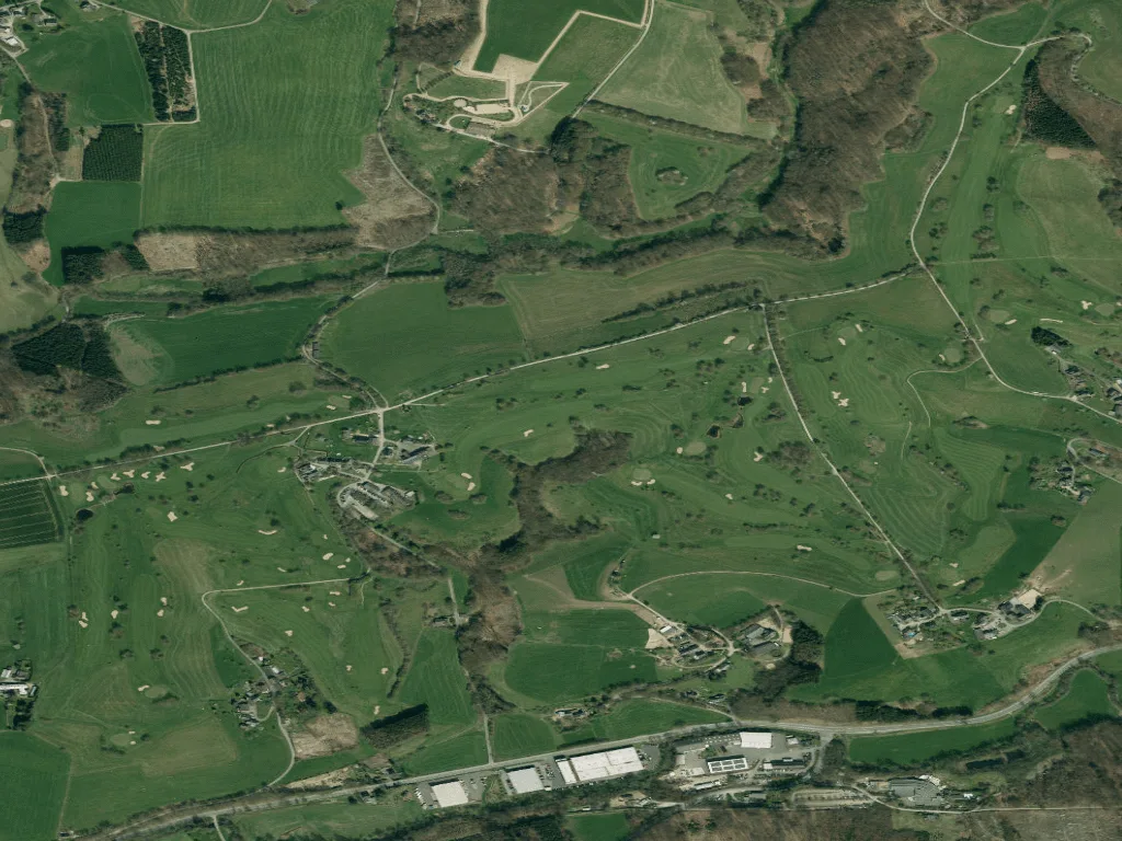 Letecký pohled na Golf-Club Kürten e.V. Bergerhöhe