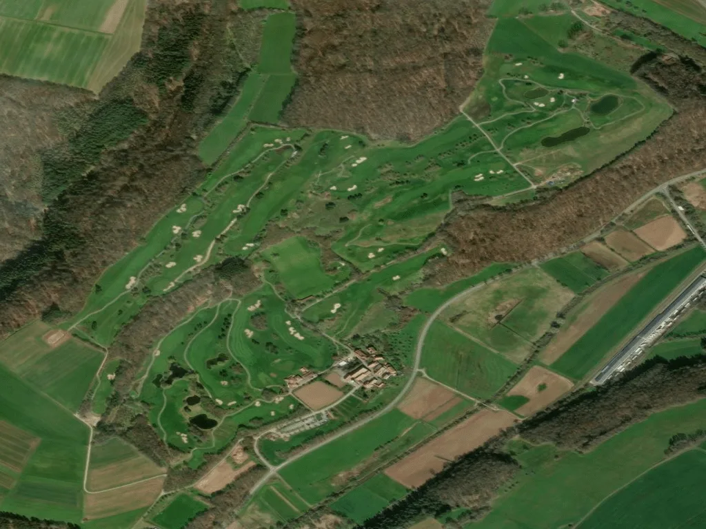 Letecký pohled na Erster Golfclub Westpfalz Schwarzbachtal e.V. Hitscherhof