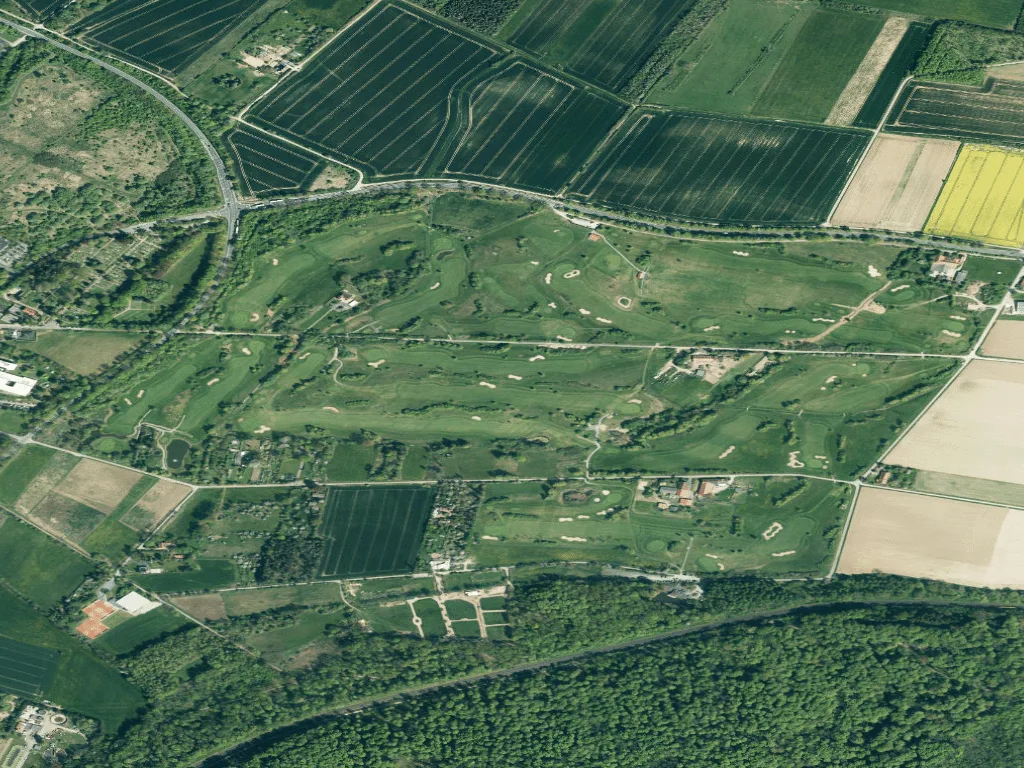 Letecký pohled na Golfclub am Deister