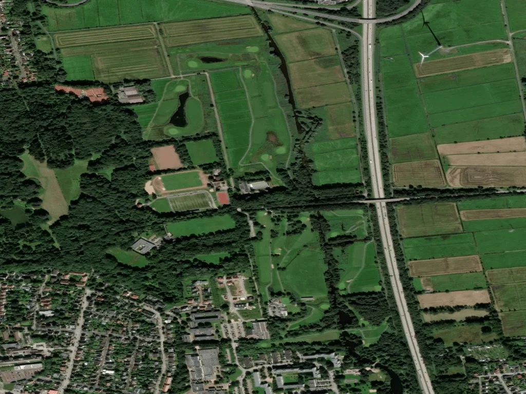 Letecký pohled na Golfclub Bremerhaven Bürgerpark
