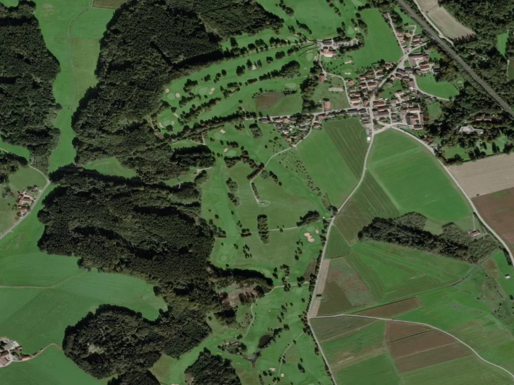 Letecký pohled na Golf-Club Schloss Elkofen e.V.
