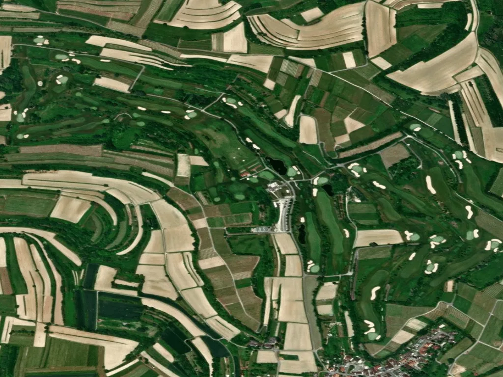 Letecký pohled na Europa-Park Golfclub Breisgau