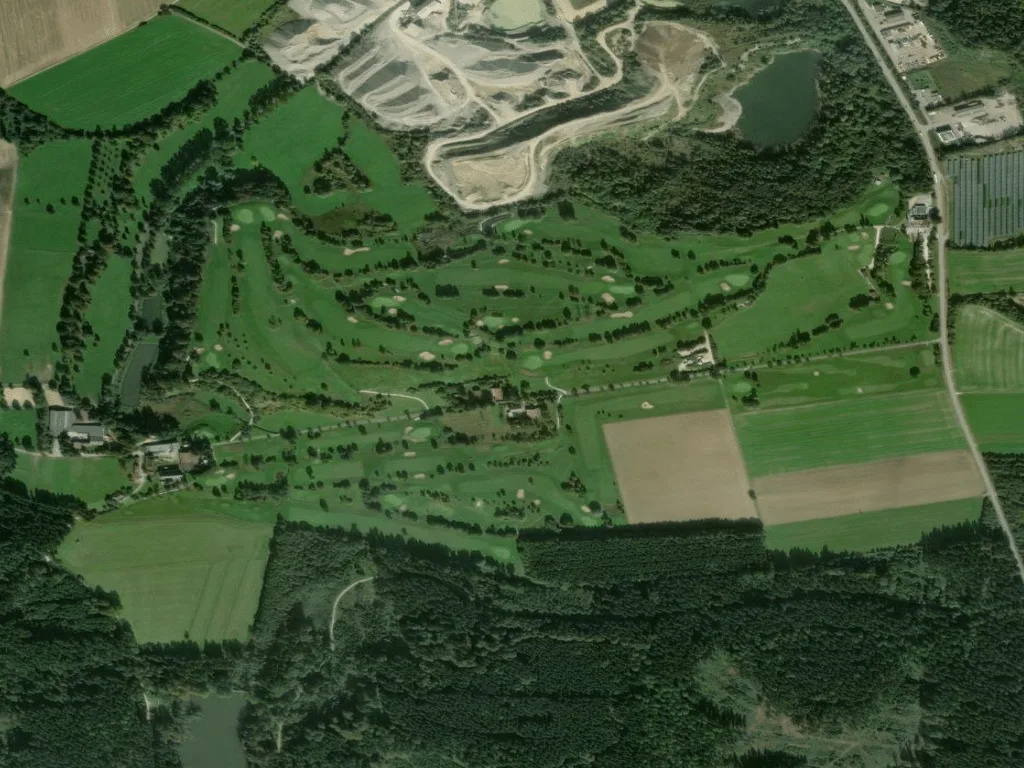 Letecký pohled na Golf-Club Sigmaringen Zollern-Alb