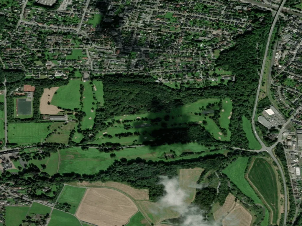 Letecký pohled na Golfclub Sauerland e.V.