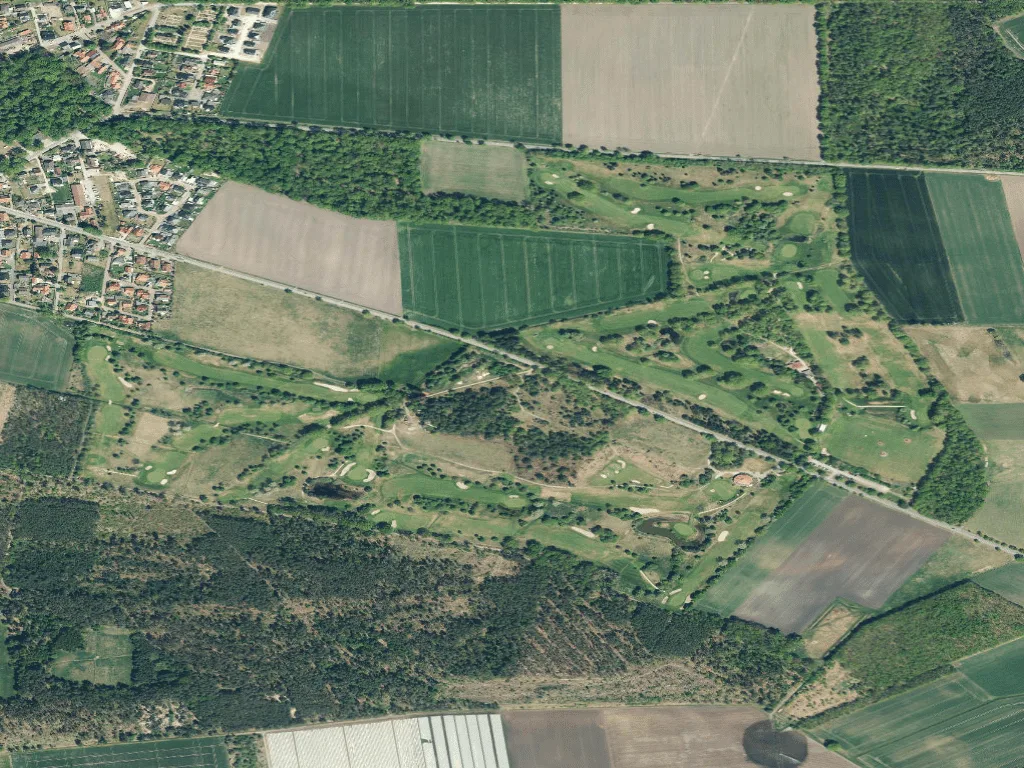 Letecký pohled na Golfclub Gifhorn
