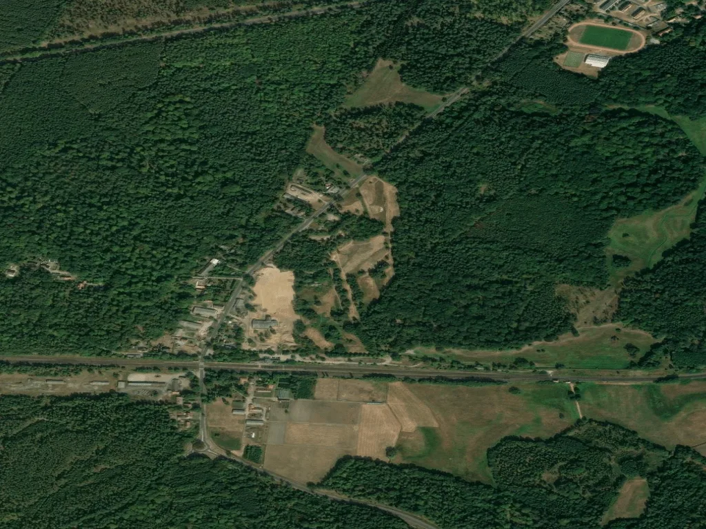 Letecký pohled na Countrygolf Wiesenburg