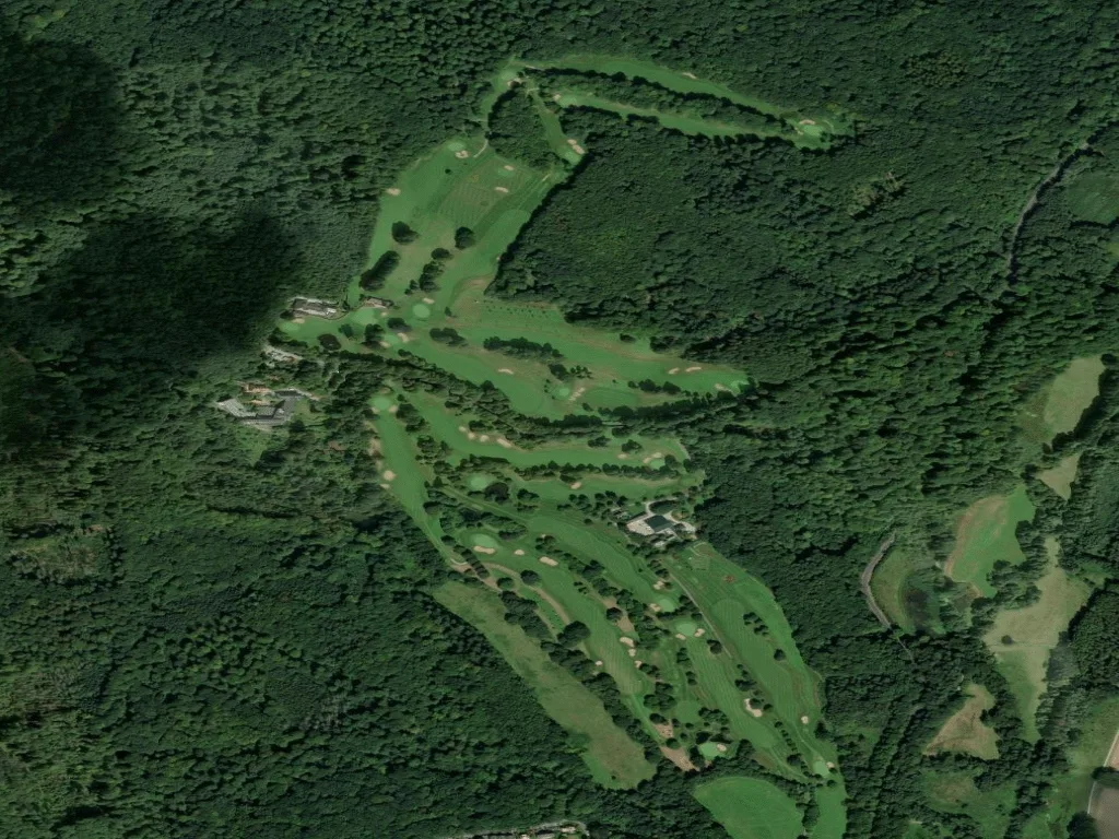 Letecký pohled na Golf- und Landclub Bad Salzuflen