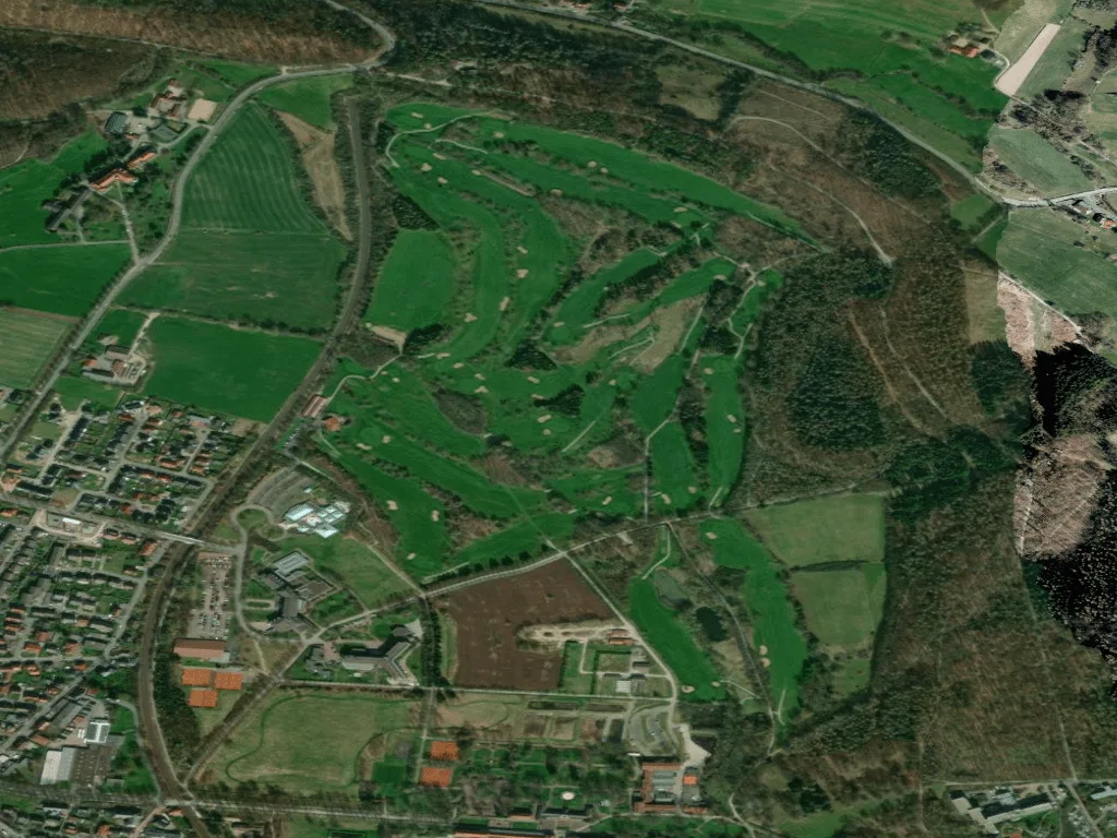 Letecký pohled na Bad Driburger Golfclub