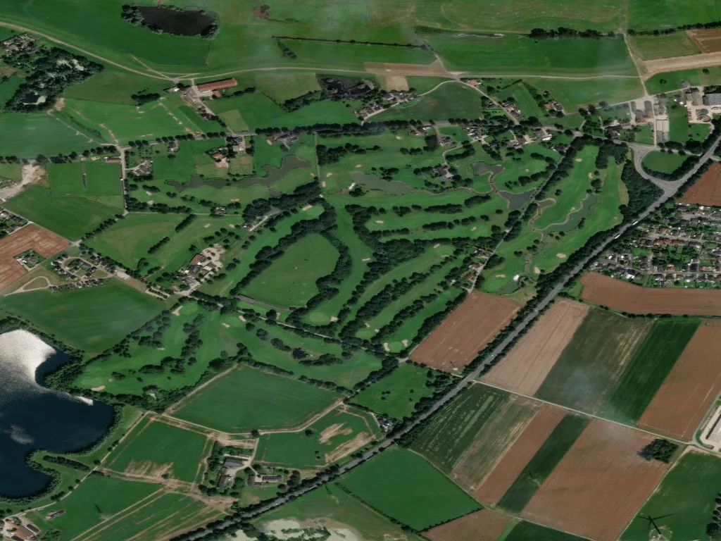 Letecký pohled na Mühlenhof Golf & Country Club e.V.