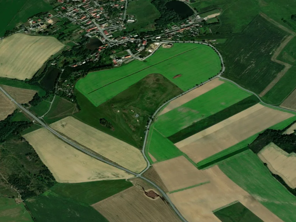 Letecký pohled na Golf Jihlava (Driving Range & 3 hole academy)