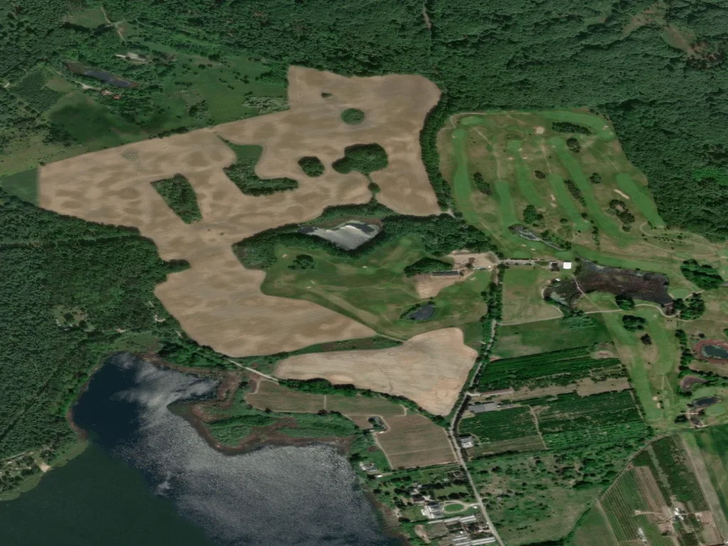 Letecký pohled na Binowo Park Golf Club