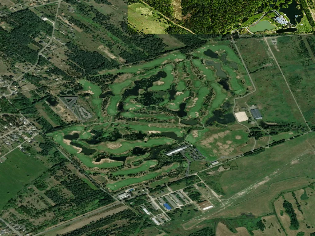 Letecký pohled na Rosa Private Golf Club
