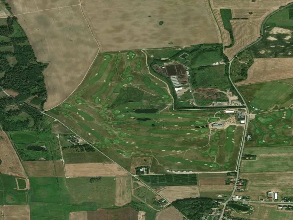 Letecký pohled na Black Water Links Golf Club