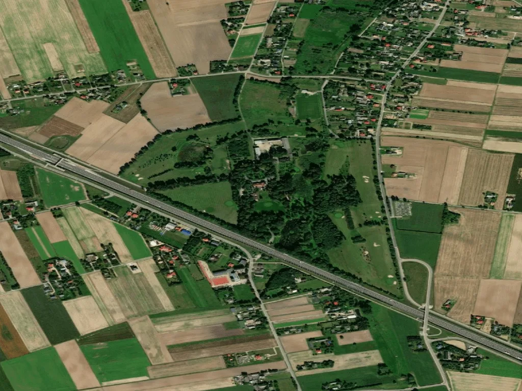 Letecký pohled na Wierzchowiska Golf & Country Club
