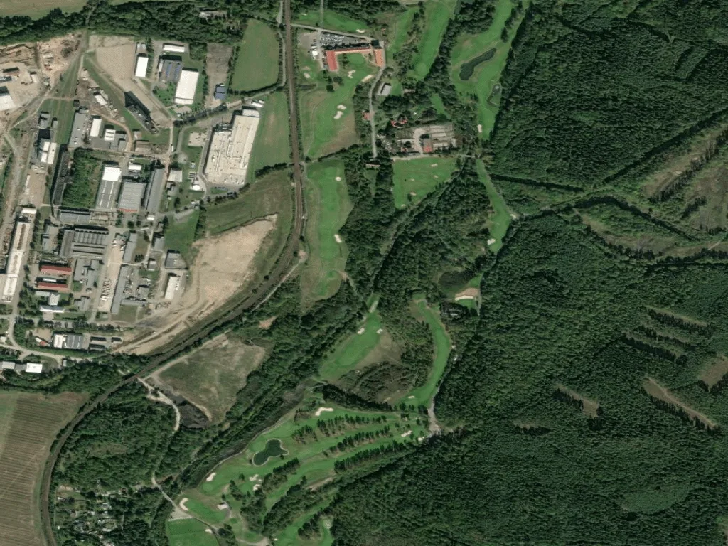 Letecký pohled na Greensgate Golf