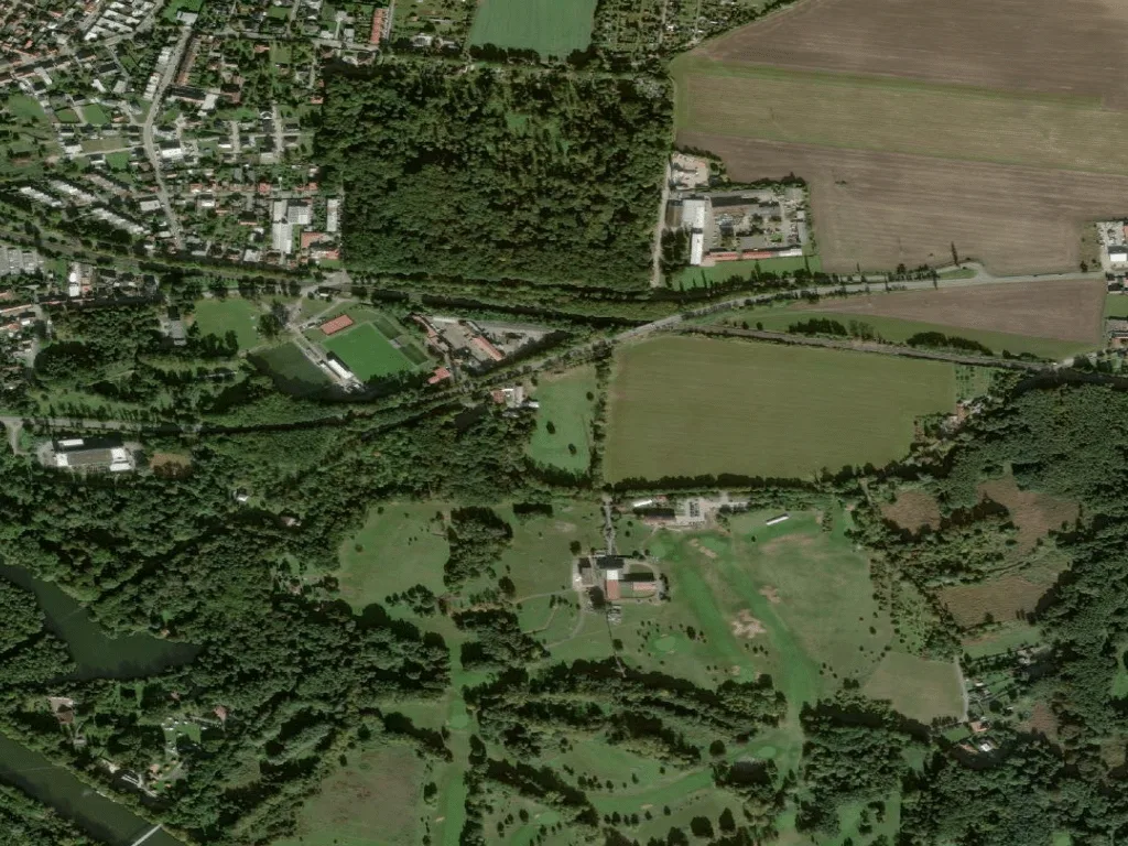 Letecký pohled na Golfová škola Albatrosgolf