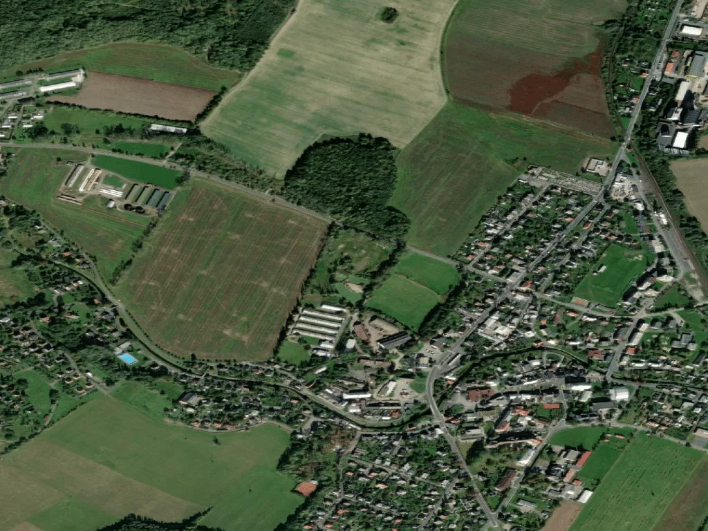 Letecký pohled na Golf Club Město Albrechtice