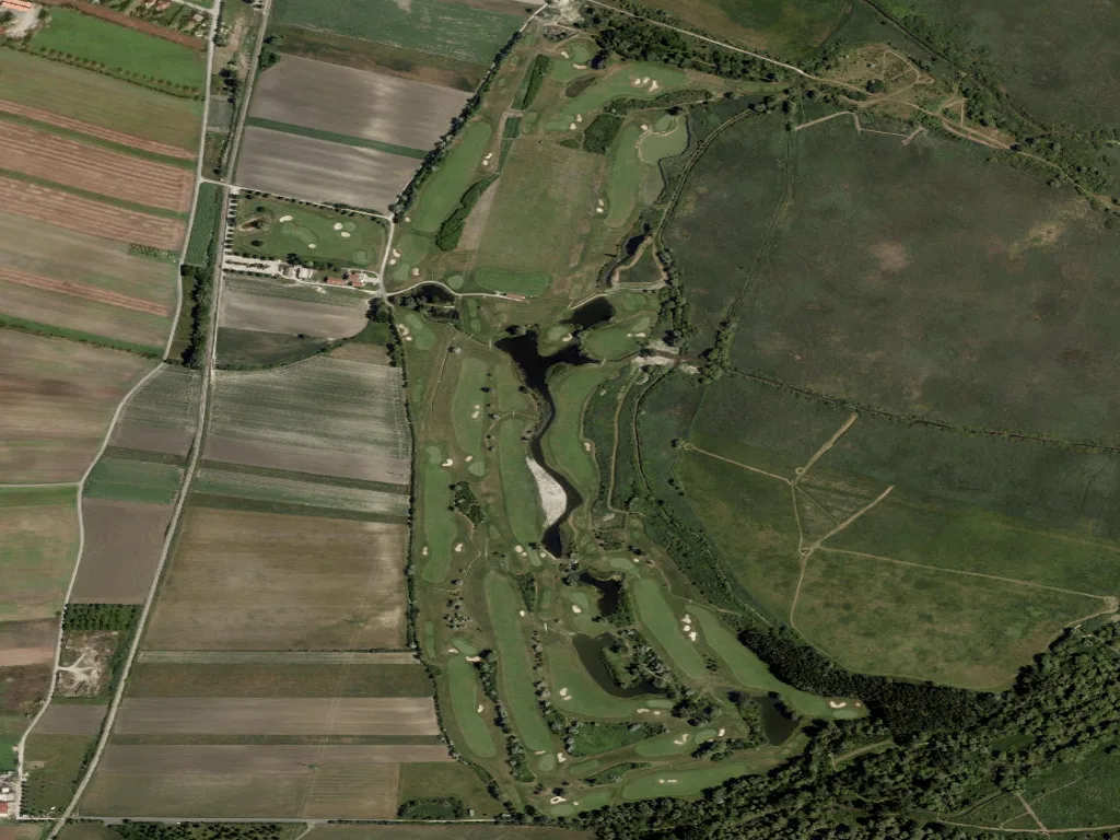 Letecký pohled na Golf Club Neusiedlersee-Donnerskirchen