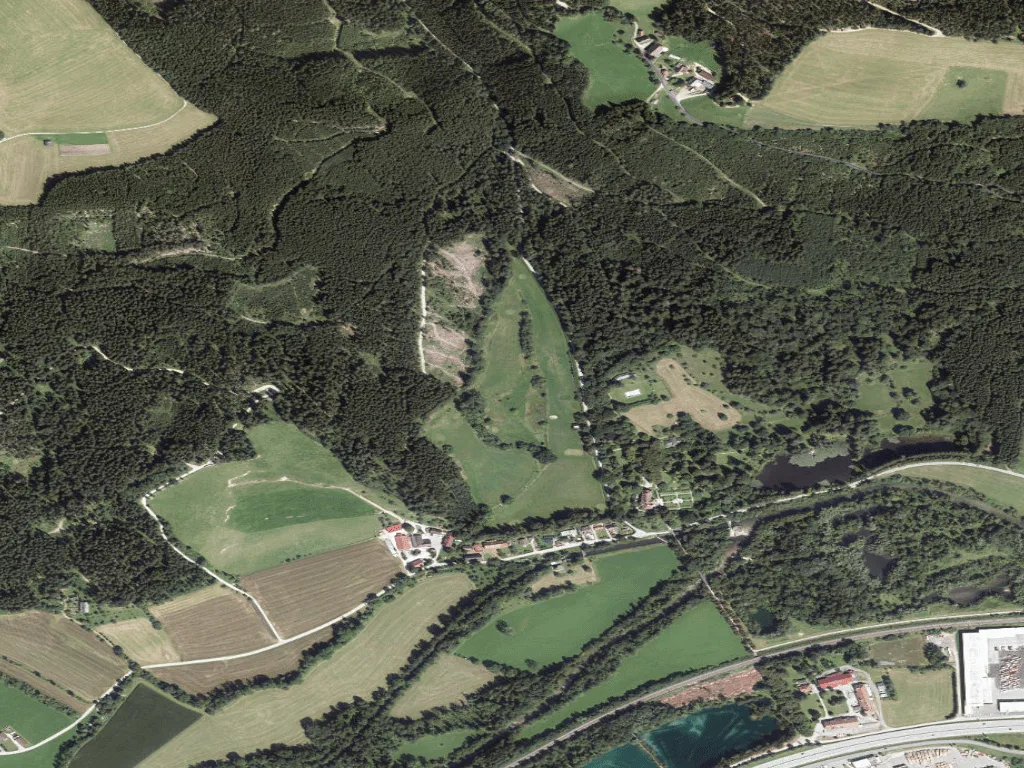 Letecký pohled na Golfclub Schloss Feistritz