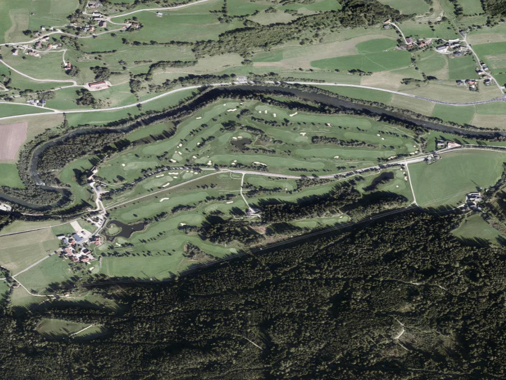 Letecký pohled na Golf Club Murau Kreischberg