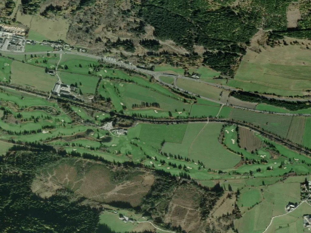 Letecký pohled na Golfclub Lungau / Katschberg