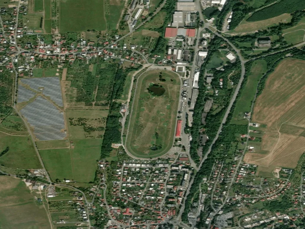 Letecký pohled na Derby Golf Club Slušovice