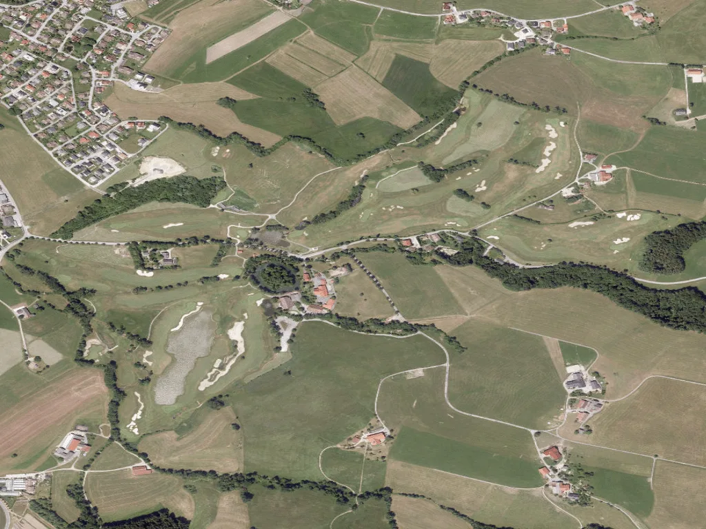 Letecký pohled na Golf & Country Club Gut Altentann