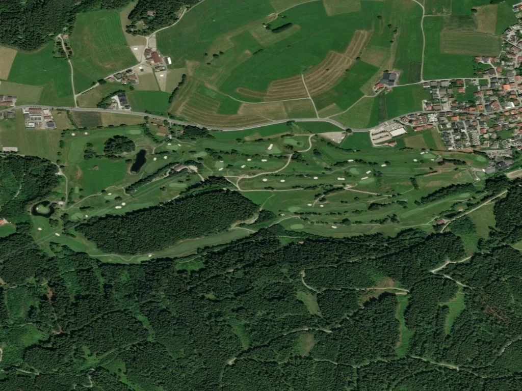 Letecký pohled na Golfclub Innsbruck-Igls - Kurs Rinn