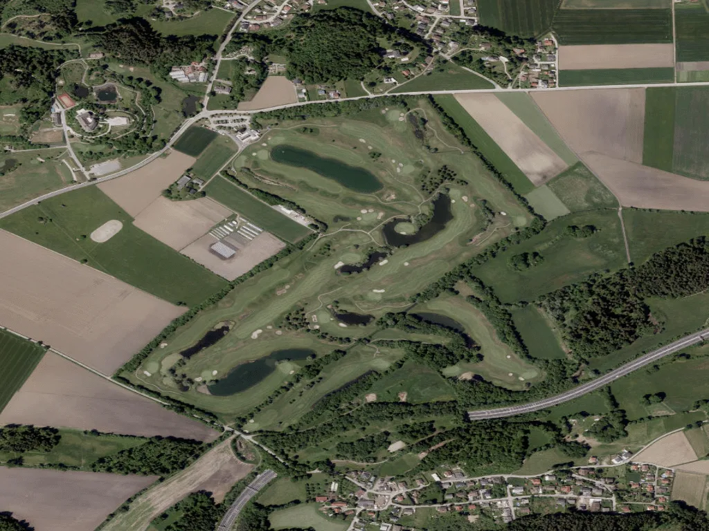 Letecký pohled na Championship Course