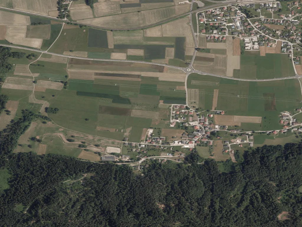 Letecký pohled na Driving Range Pogöriacher Hof