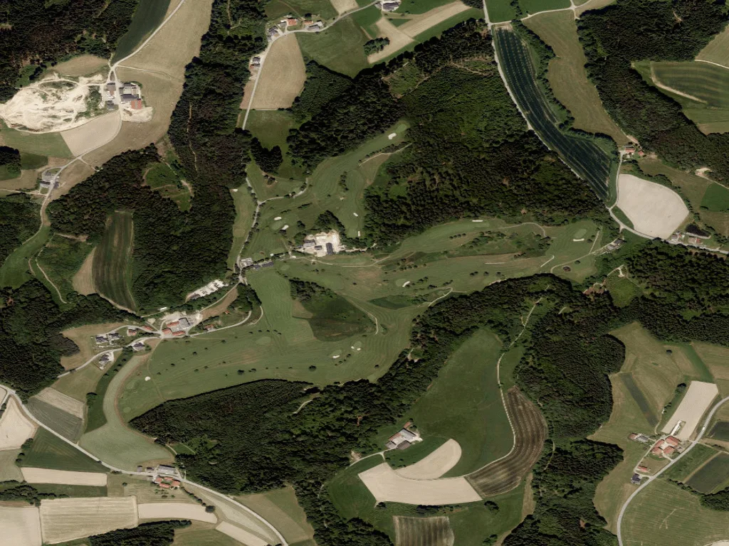 Letecký pohled na Golfclub Sonnberg Kobernausserwald