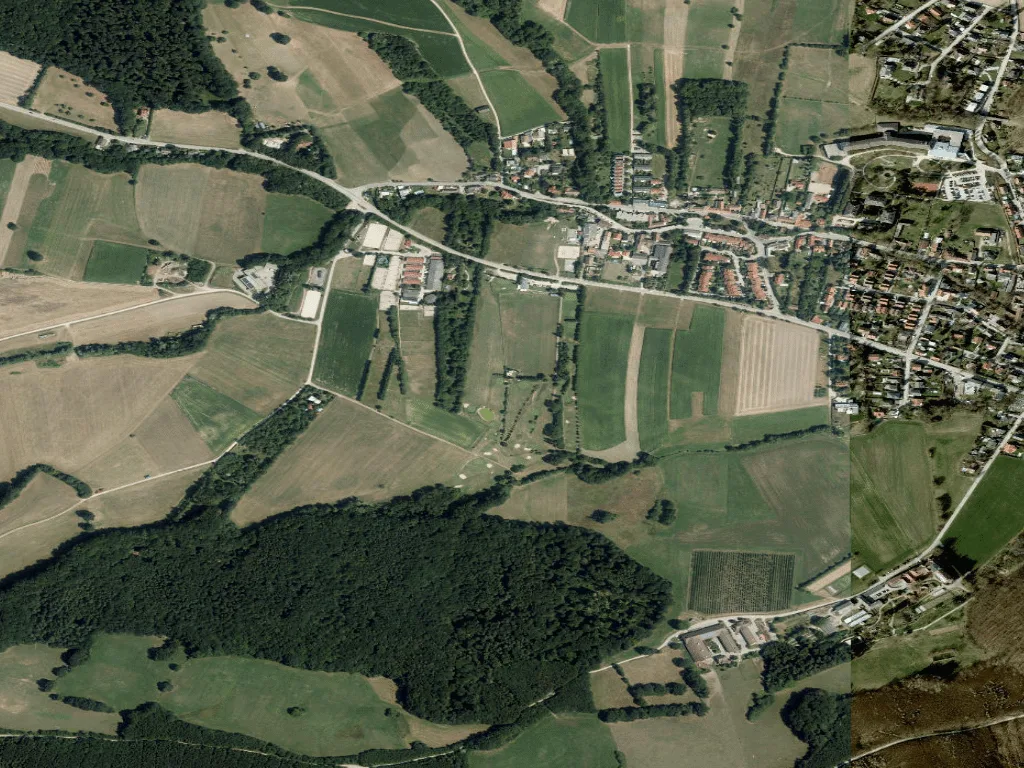 Letecký pohled na Golfclub Laab im Walde