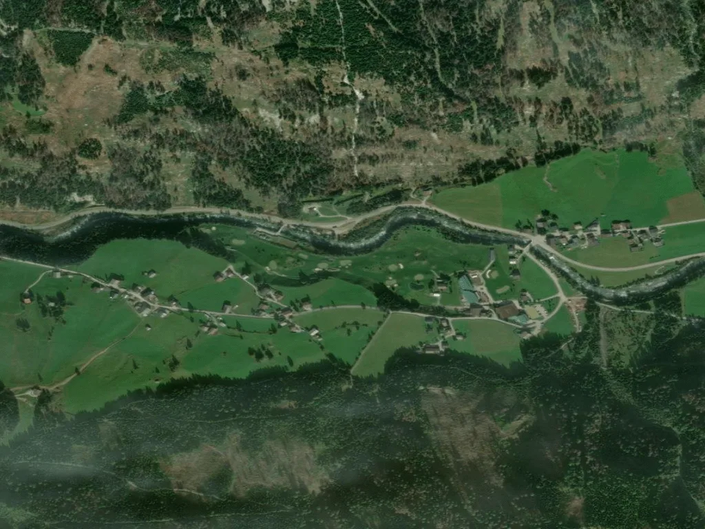 Letecký pohled na Defereggental Golf Park
