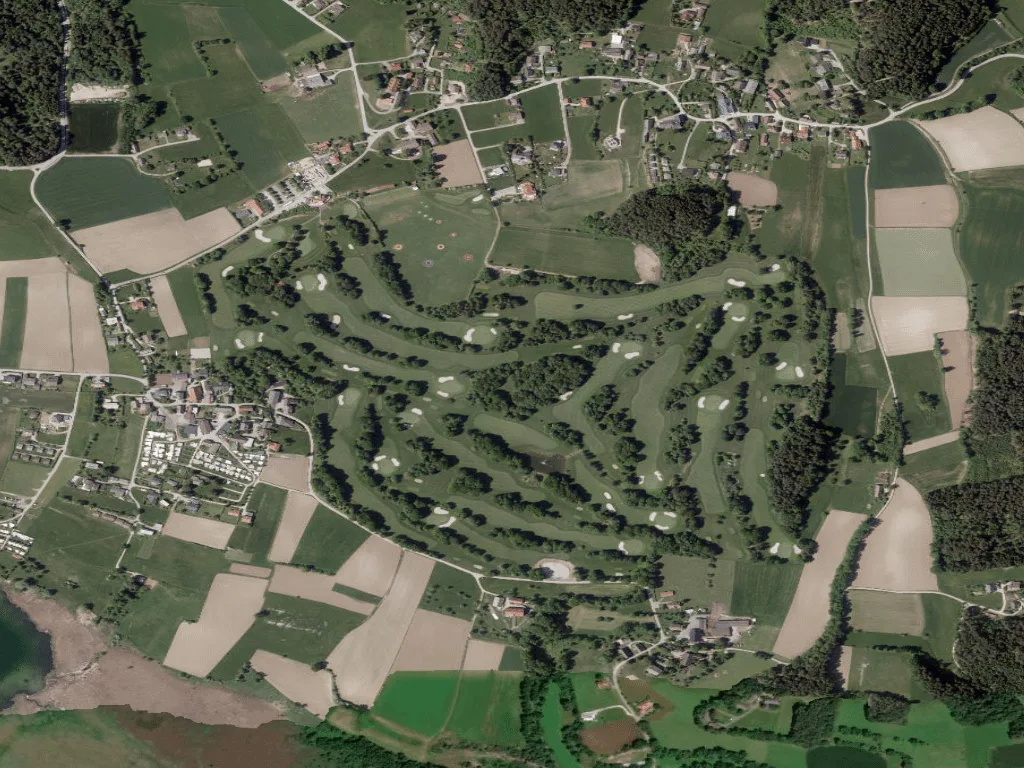 Letecký pohled na Golfpark Klopeinersee