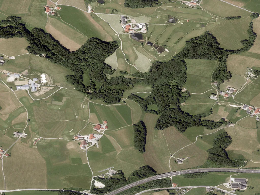 Letecký pohled na Panoramakurs