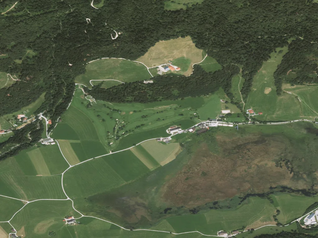 Letecký pohled na Golfclub Walchsee-Moarhof