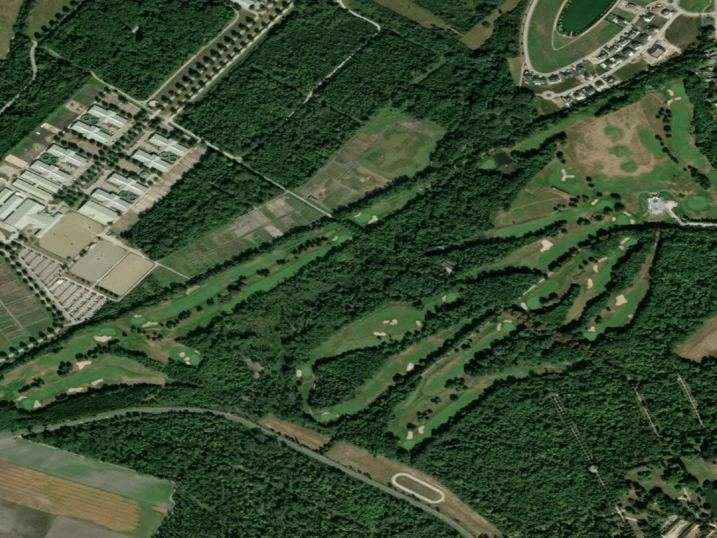 Letecký pohled na Golf Club Schloß Ebreichsdorf