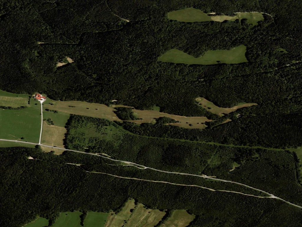 Letecký pohled na Golfclub Wienerwald